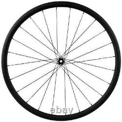 Disc Brake Carbon Bicycle Wheels Road Bike 30mm Depth Without Braking Surface