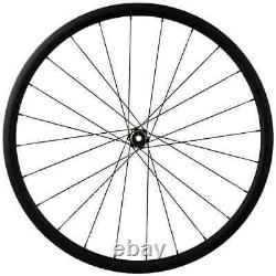 Disc Brake Carbon Bicycle Wheels Road Bike 30mm Depth Without Braking Surface