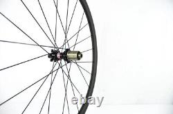 Disc Brake Carbon Bicycle Wheels Road Bike 30mm Depth Without Braking Surface