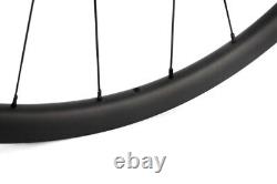 Disc Brake Carbon Bicycle Wheels Road Bike 30mm Depth Without Braking Surface