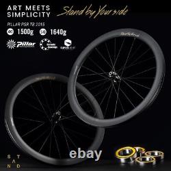 Disc Brake Carbon Wheels Ceramic Hub Tubless Clincher Road Wheelsets Spoke 2015