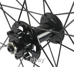 Disc Brake Wheels 38/50/60/88mm Carbon Wheelset Road Wheels Center Lock/6 Bolt