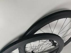 Disc Brake Wheels Carbon 50mm Tubeless Road Bike Disc Brake Wheelset Thru Axle