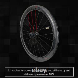 ELITEWHEELS ENT 50mm 700C Carbon Clincher Wheels Road Bike Carbon Wheelset Race