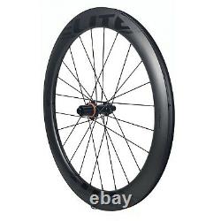 ELITEWHEELS ENT-Disc 700C 60mm Carbon Road Disc Brake Wheelset Cyclocross Wheels