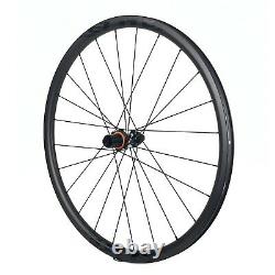 ELITEWHEELS ENT-Disc 700c Road Bike Wheel Carbon Fiber Cyclocross Wheelset 30mm