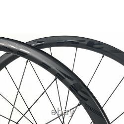 ELITEWHEELS ENT-Disc 700c Road Bike Wheel Carbon Fiber Cyclocross Wheelset 30mm