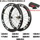 Elite Carbon Fiber Wheels700c Clincher Road Bike Wheelset Tubeless Novatec Hub