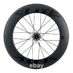 ELITE SLR Carbon Fiber Wheels 88mm Road Bike wheelst Clincher Tubeless 700C rims