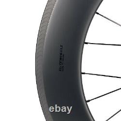 ELITE SLR Carbon Fiber Wheels 88mm Road Bike wheelst Clincher Tubeless 700C rims
