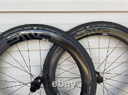 ENVE SES 4.5 AR DISC Wheelset Tubeless Clincher DT Swiss 240 Hubs. 11spd. + Tires