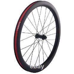EU stock 700C Carbon Wheels Road Disc Brake 50x25mm 6 bolts Cyclocross bicycle