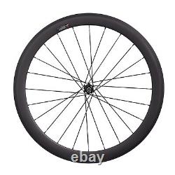 EU stock 700C carbon wheels road bike matte 50mm deep 25mm wide novatec hub