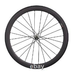 EU stock 700C carbon wheels road bike matte 50mm deep 25mm wide novatec hub