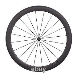 EU stock 700C carbon wheels road bike matte 50mm deep 25mm wide novatec hub