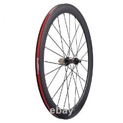 EU stock 700C carbon wheels road bike matte 50mm deep 25mm wide novatec hub