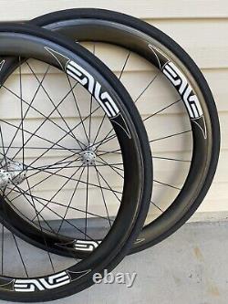 Enve Carbon Rim Brake 700c Road Bike Wheelset, 9-10 spd. White Industries Hubs