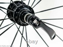 FFWD F4R carbon clincher front rear wheel Shimano 11 speed rim QR road bike