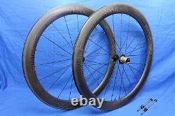 FSE Evo 55C Carbon Clincher, 700c Rim Brake Road Wheelset, 11/12 Speed, TLR