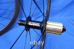 FSE Evo 55C Carbon Clincher, 700c Rim Brake Road Wheelset, 11/12 Speed, TLR