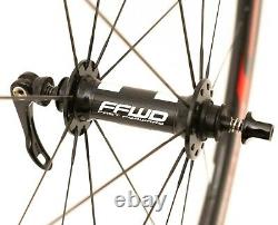 Fast Forward F4R FCC Carbon Clincher Road Bike FRONT Wheel QR DT Swiss Track Tri