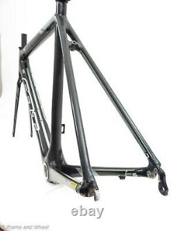 Felt F5 56cm carbon frameset BB30 road cycling rim QR Hincapie Di2 Mechanical