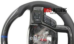 Fits 2015-2020 Ford F150 Carbon Fiber Custom Steering Wheel RACING OFF ROAD SVT