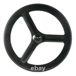 Front 65mm Tri Spoke Rear Disc Wheelset Road Carbon Wheels Bike Clincher Wheels