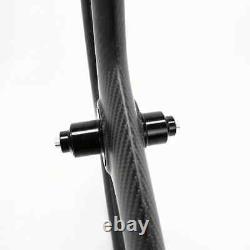 Full Carbon Fiber Road Bike Wheels 3 Spokes 700c 23mm Width Cycling Wheelse