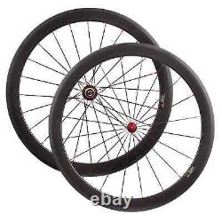 Full Carbon Fiber Road Bike Wheels Bicycle Wheelset 50mm U Shape 25mm Tubuless