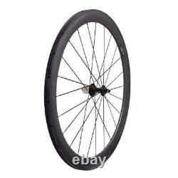 Full Carbon Fiber Road Bike Wheels Bicycle Wheelset 50mm U Shape 25mm Tubuless