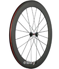 Full Carbon Fiber Wheels Road Bike Wheelset 60mm Depth 23mm Width 700C Bicycle
