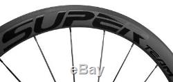 Full Carbon Fiber Wheelset 50mm Road Bike Clincher Bicycle Wheels 700C Racing