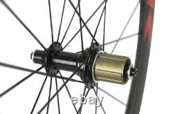 Full Carbon Fiber Wheelset 700C Road Bike 50mm Depth Clincher Wheels Bitex R13
