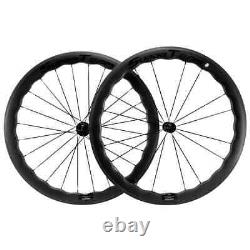 Full Carbon Wheelset Tubeless Road Bicycle 50mm Rim Brake Wheels UD Matte