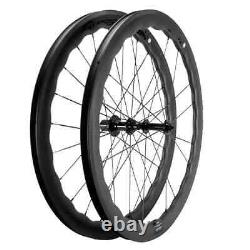 Full Carbon Wheelset Tubeless Road Bicycle 50mm Rim Brake Wheels UD Matte