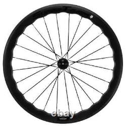 Full Carbon Wheelset Tubeless Road Bicycle 50mm Rim Brake Wheels UD Matte