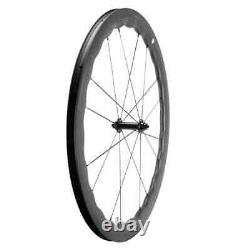 Full Carbon Wheelset Tubeless Road Bicycle 50mm Rim Brake Wheels UD Matte