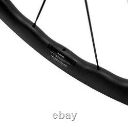 Full Carbon Wheelset Tubeless Road Bicycle 50mm Rim Brake Wheels UD Matte