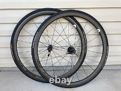 Giant SLR 1 Wheelset Carbon Clincher/Tubeless 10/11s Shimano. Weight 1490 grams