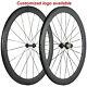 High Tg 50mm Road Carbon Wheelset Bike Tubeless 25mm Basalt Brake Carbon Wheels