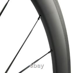 High TG 50mm Road Carbon Wheelset Bike Tubeless 25mm Basalt Brake Carbon Wheels