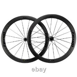 High quality Carbon Spoke Wheelset 700C Road Bicycle Wheels Tubeless Ceramic Hub