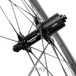 High quality Carbon Spoke Wheelset 700C Road Bicycle Wheels Tubeless Ceramic Hub