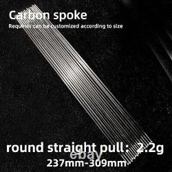Lightest Carbon Spoke 700C carbon road bike wheels MTB straight pull aero spoke
