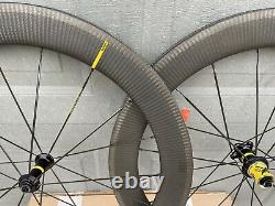Mavic Comete Pro Carbon SL tubular Road Bike Aero Wheelset Rim Brake Shim/SRAM