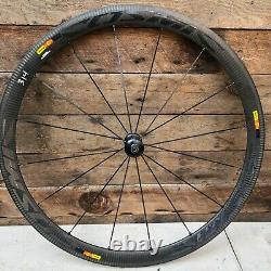 Mavic Cosmic Carbone 40 road bike front wheel carbon clincher 700c SSC race 19mm