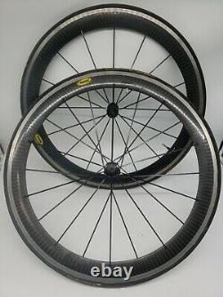 Mavic Cosmic Carbone Carbon Clincher 28 Wheel Set Front & Rear