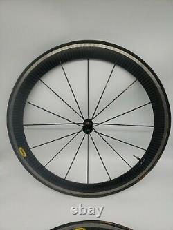 Mavic Cosmic Carbone Carbon Clincher 28 Wheel Set Front & Rear