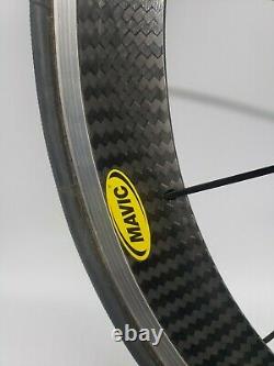 Mavic Cosmic Carbone Carbon Clincher 28 Wheel Set Front & Rear